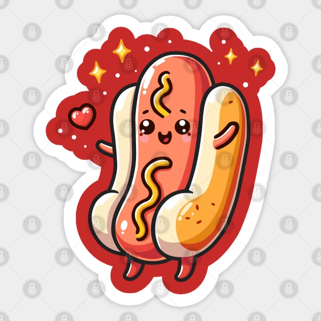 Cute Hotdog Happy Sticker by Arief Uchiha